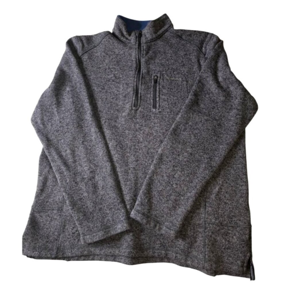 Woolrich Sweater Men's Long Sleeve 1/4 Blue Pullover Size XL